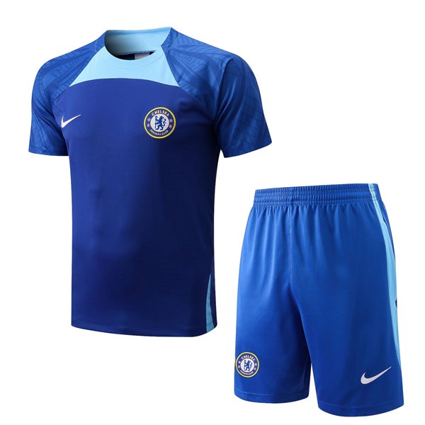 Trainingsshirt Chelsea Komplett-Set 2022-2023 Blau 2